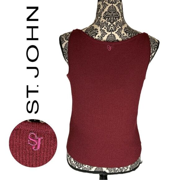 St. John Sport Wool‎ Ribbed Knit Tank Top - Size M - Picture 2 of 3